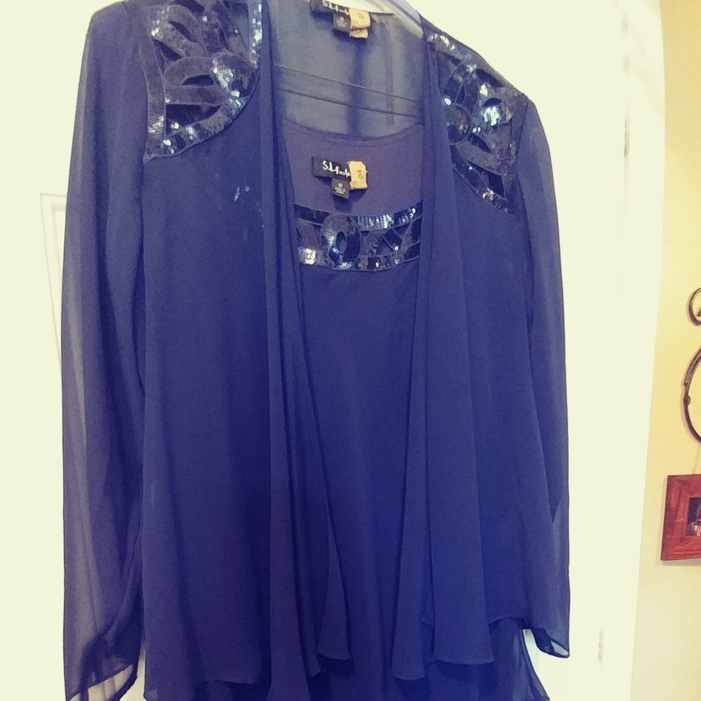 2 piece Navy cocktail/formal dress